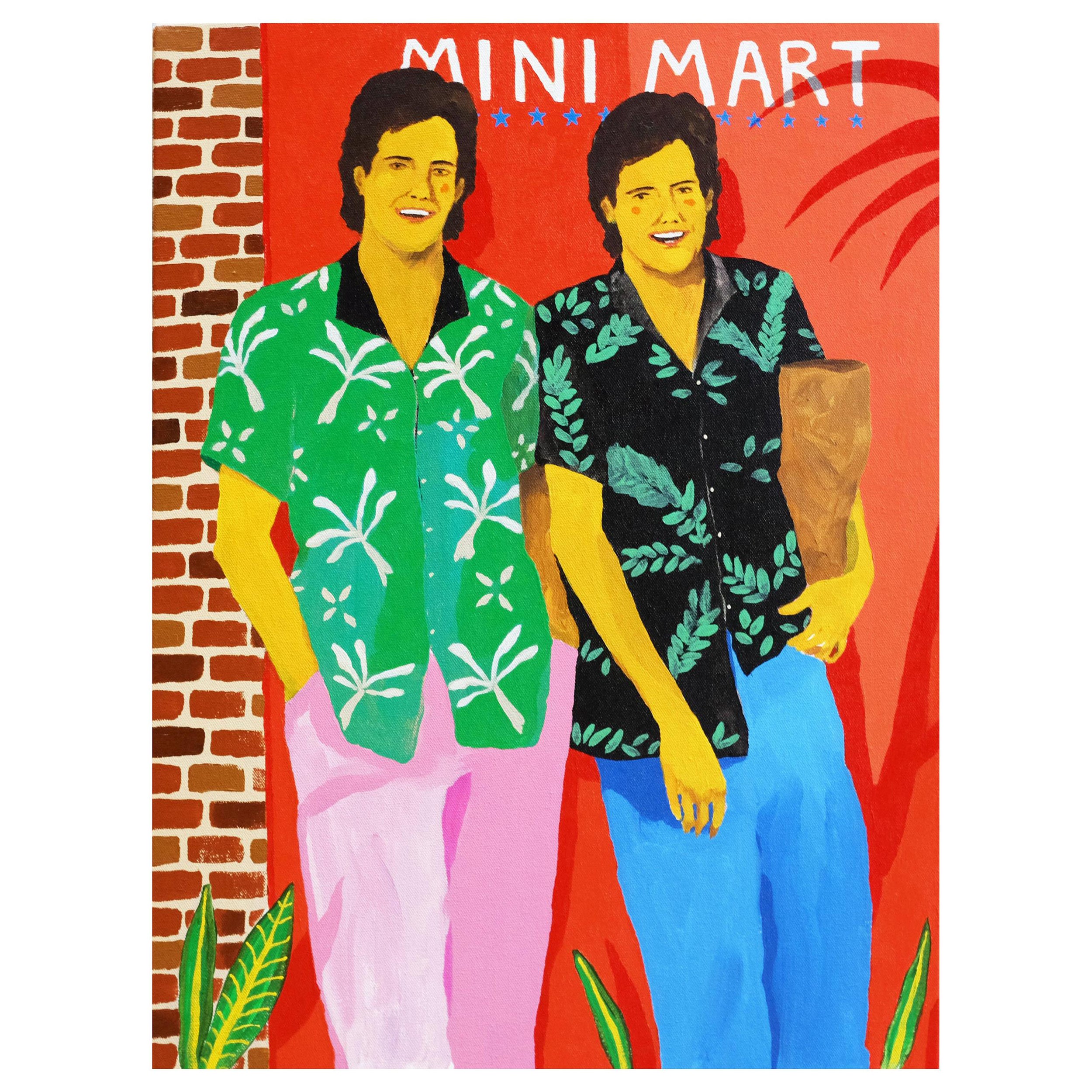 '2 For 1 Down At The Mini Mart' Portrait Painting by Alan Fears Pop Art For Sale
