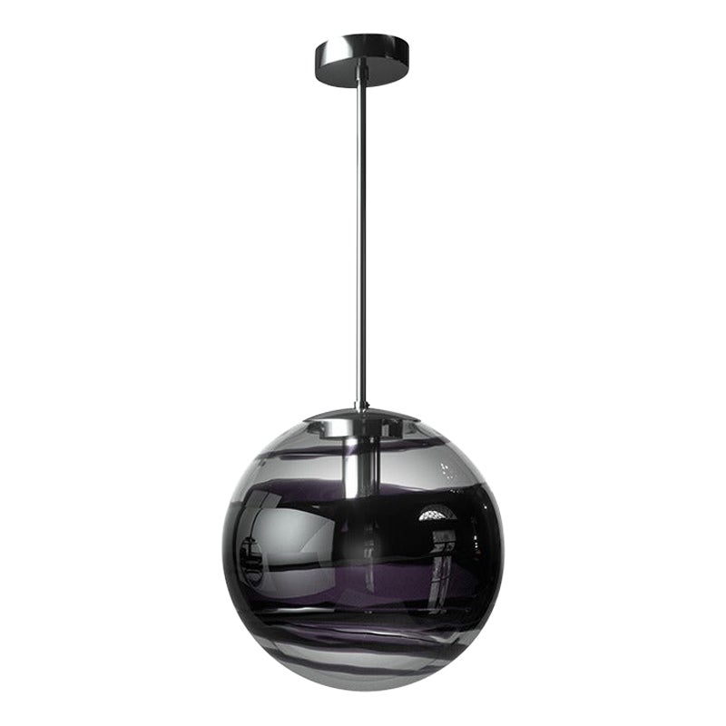 21st Century Rotondo 893.51 Lampada a sospensione in nero/cristallo