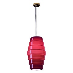 21st Century Zoe Large Pendant Light in Violet by Doriana E Massimiliano Fuksas