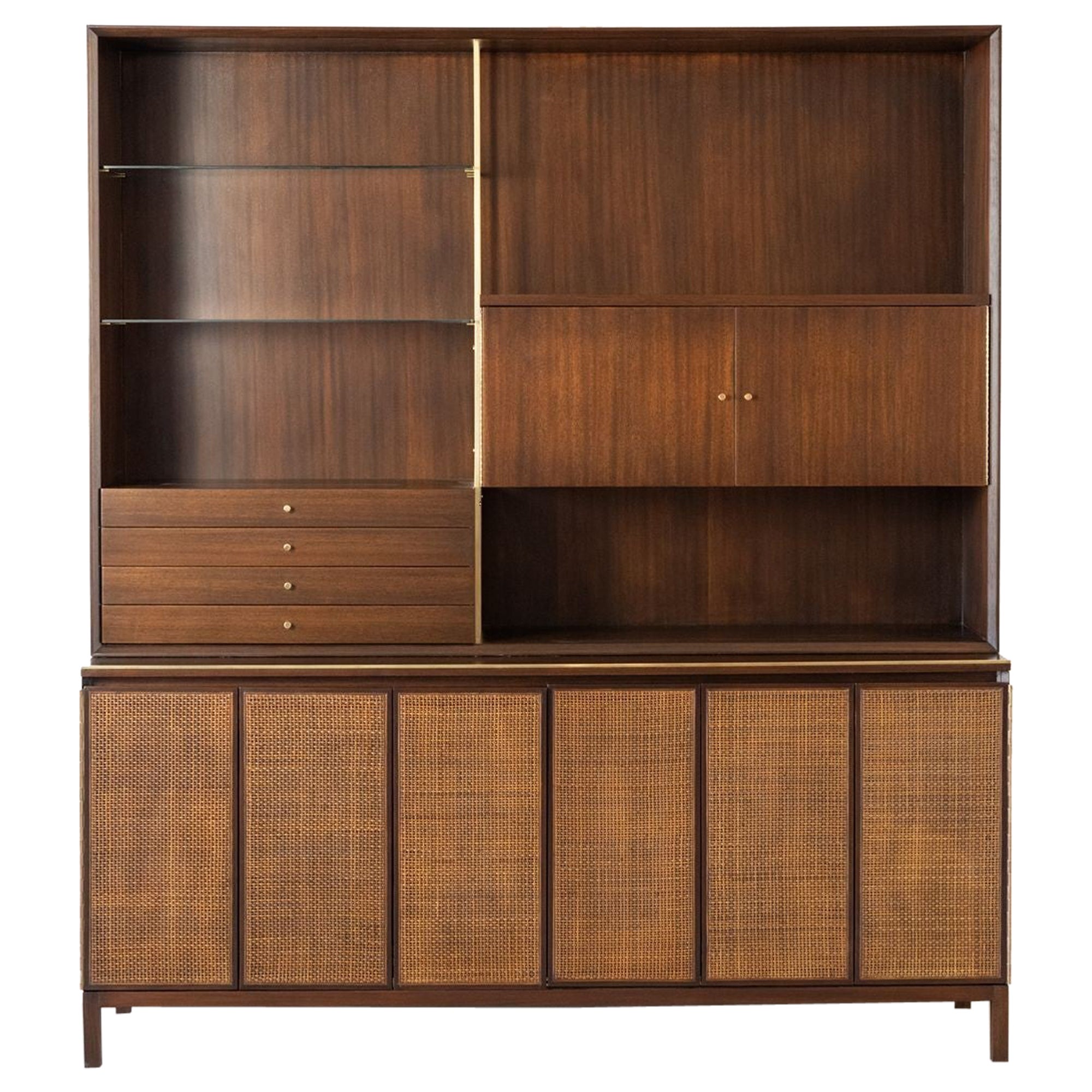 Schrank mit Rohrfront aus der Kollektion Paul McCobb Irwin, Modell C8506 für Calvin 1952 im Angebot