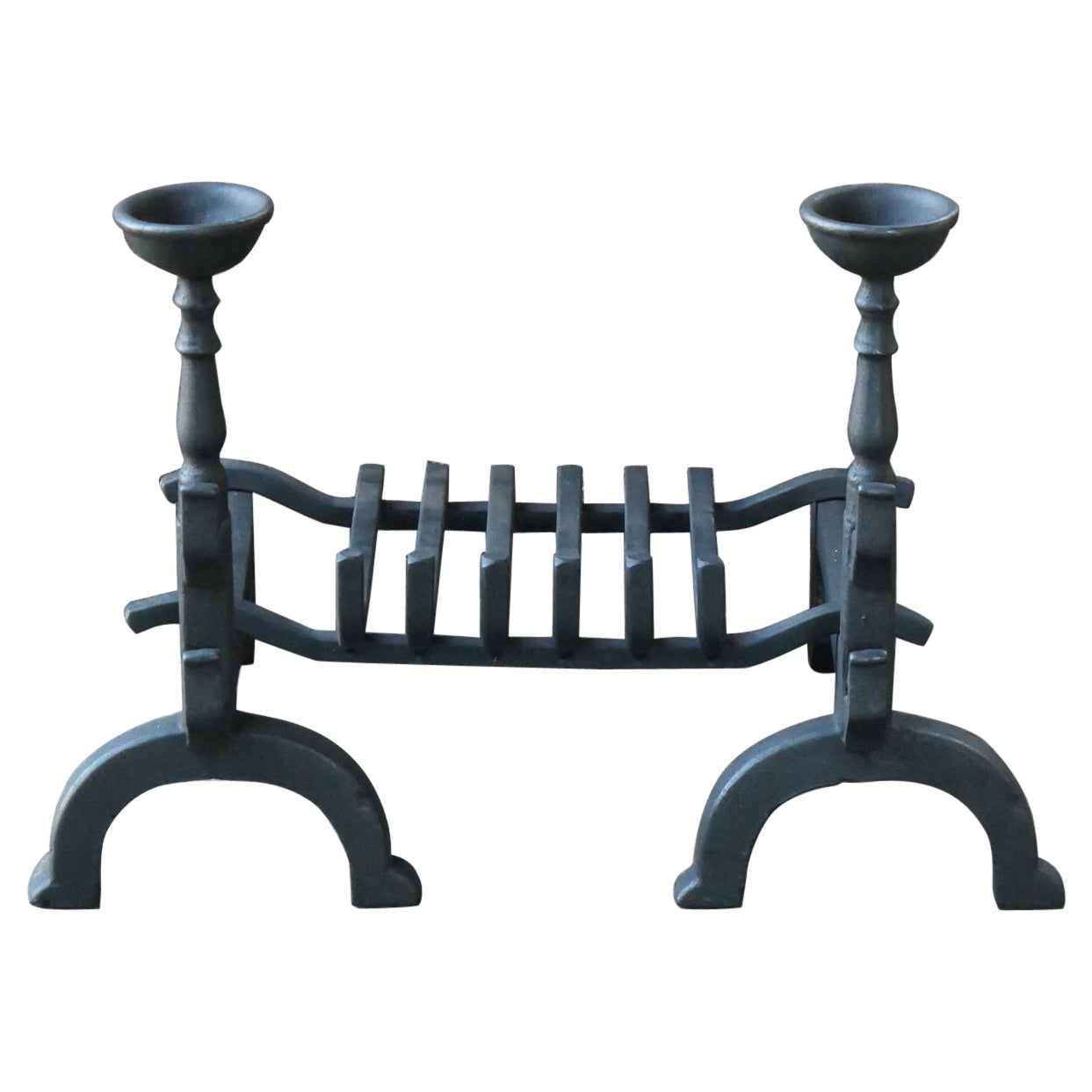 French Neogothic Fire Grate, Fireplace Grate For Sale