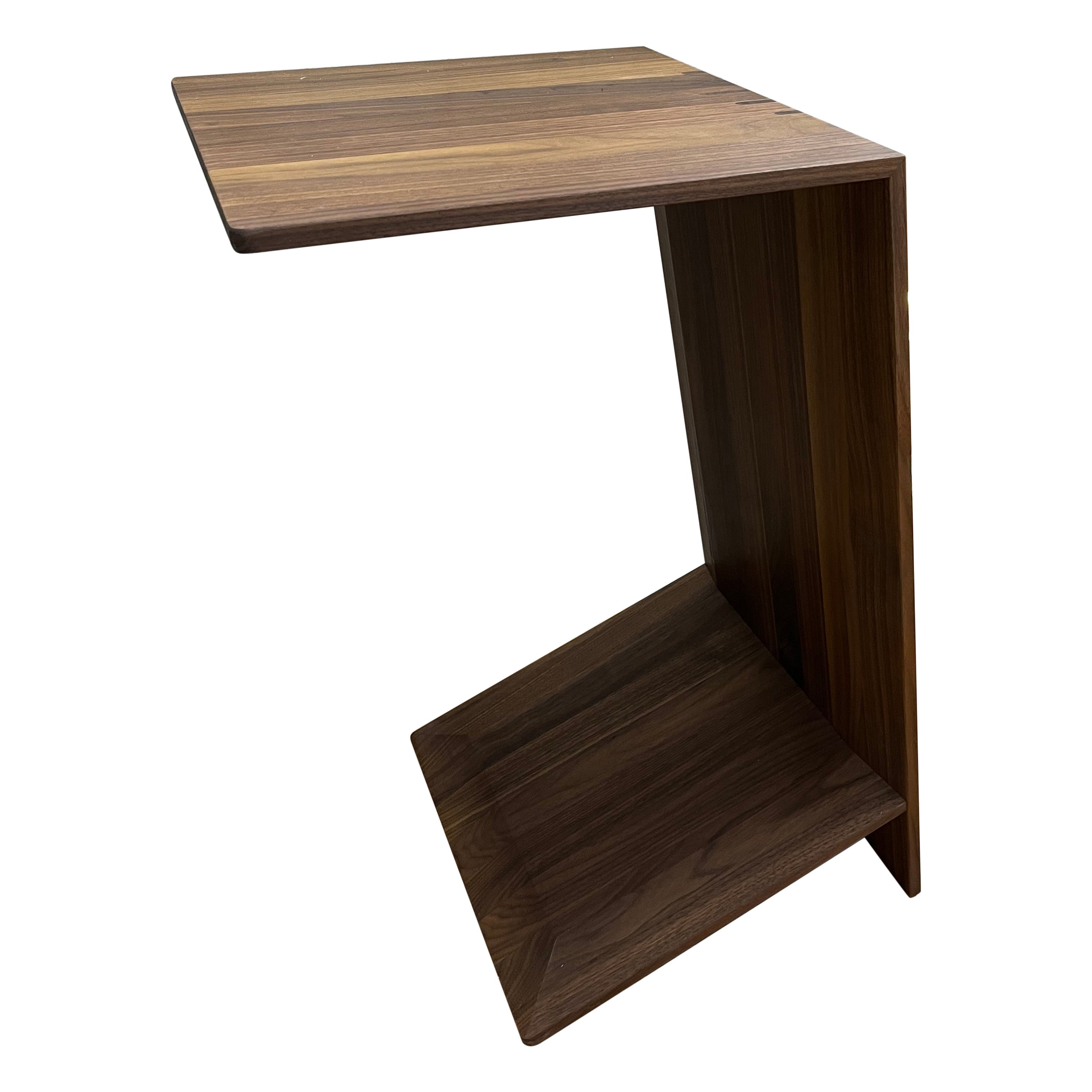 Mid-Century Modern Customizable Walnut Side Table For Sale