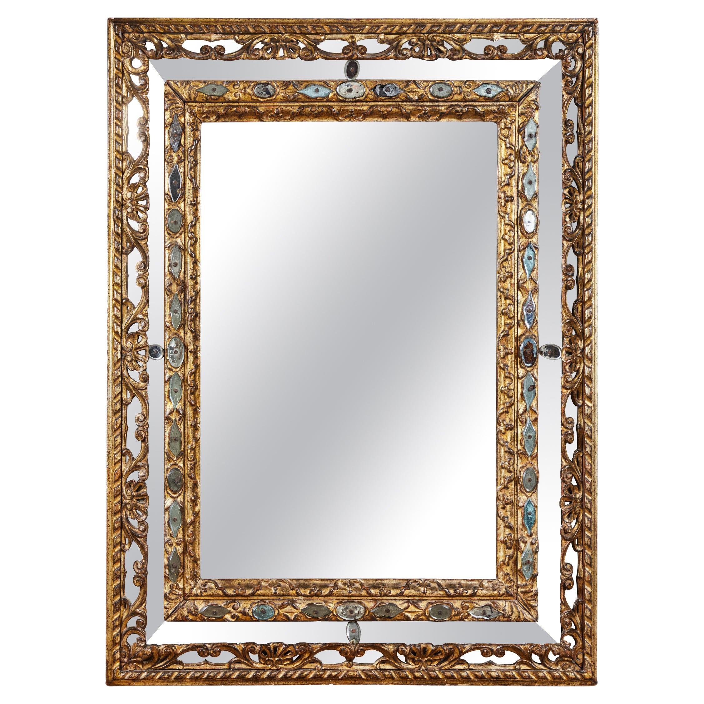 Northern Italian Gilt-Wood Mirror