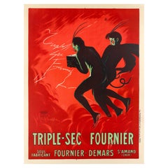 Leonetto Cappiello, Original Vintage Alcohol Poster, Triple Sec Fournier, 1907