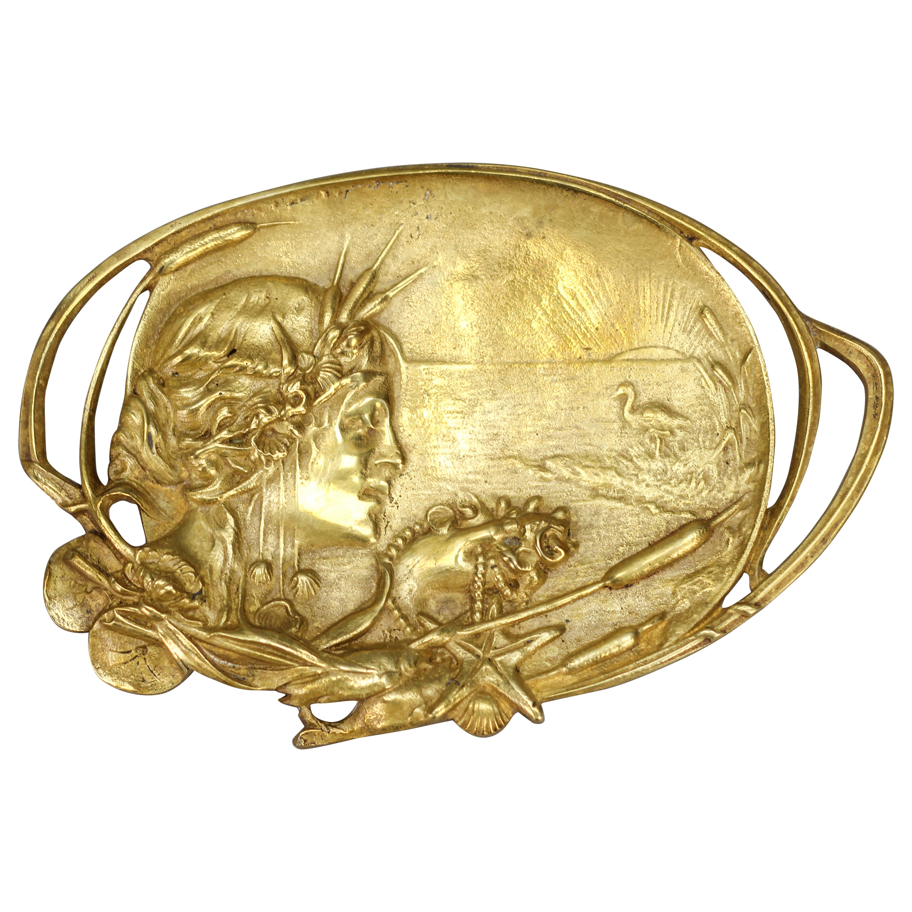 French Art Nouveau Bronze Card Tray or Pin Tray, Vide - Poche, 1920s