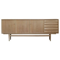 Enfilade en chêne Sven Andersen, style scandinave moderne, années 1950