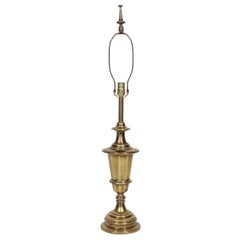 Used Turned Brass Table Lamp by Stiffel