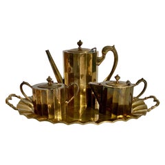 Salvador Teran Brass Tea Set