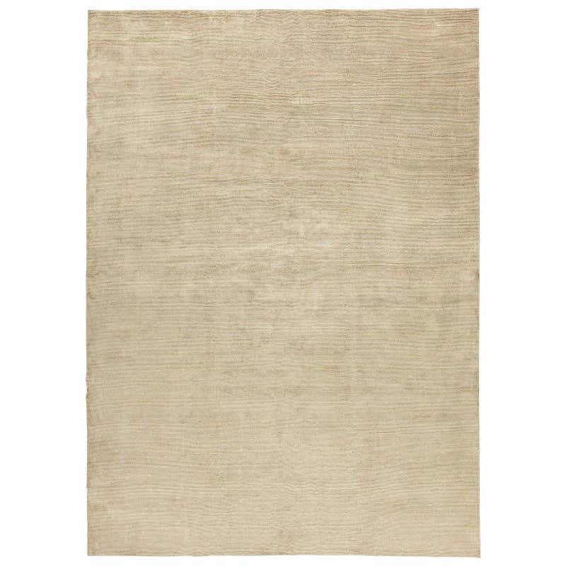 Midnight Blue Silk And Wool Modern Asterisk Rug By CARINI 8x10 For Sale ...