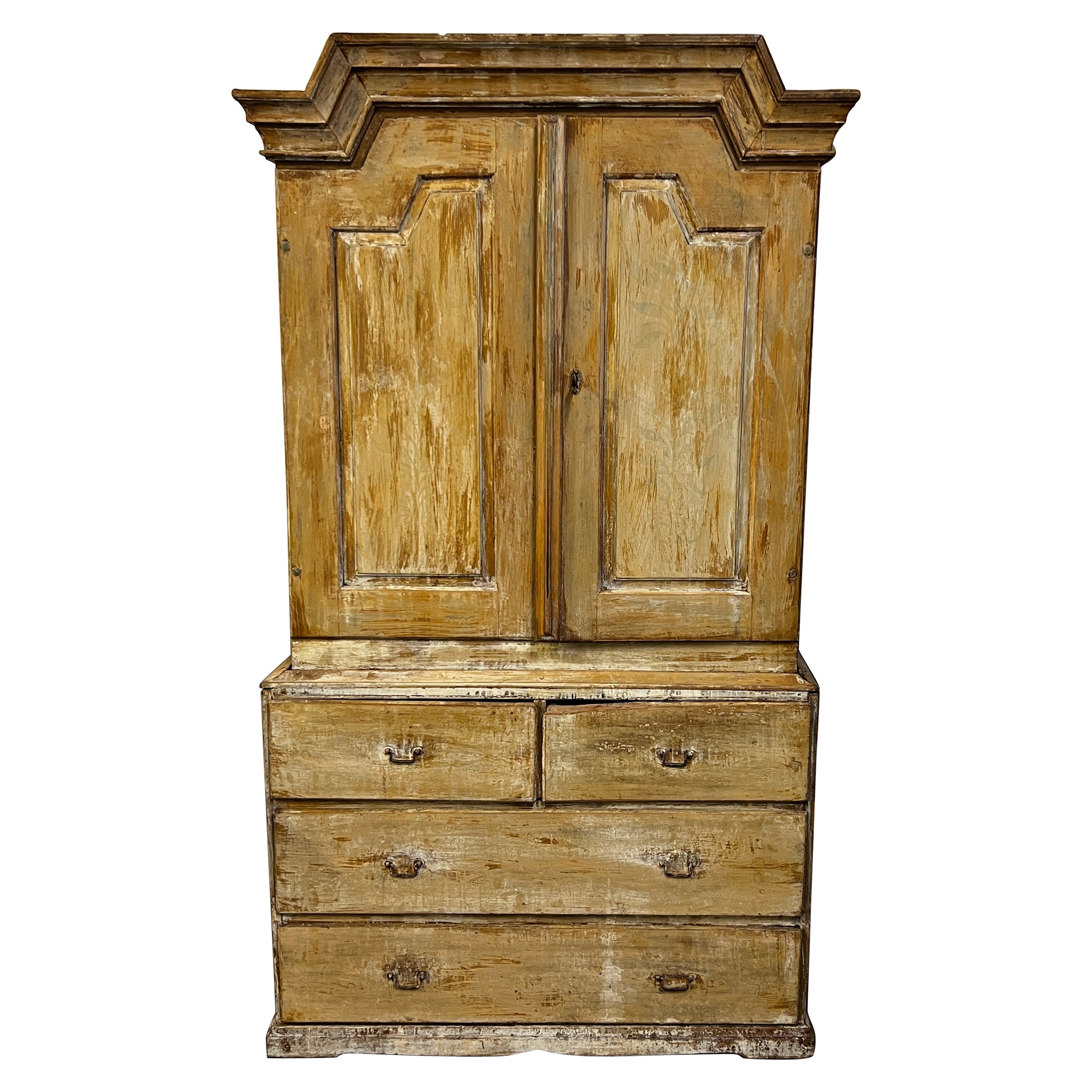 19th Century Swedish Gustavian Armoire Cupboard Cabinet