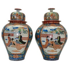 19th Century Large Japanese Imari Ginger Jars