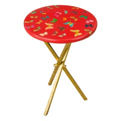 'Butterflies' Drinks Table / Side Table by Piero Fornasetti, Signed 