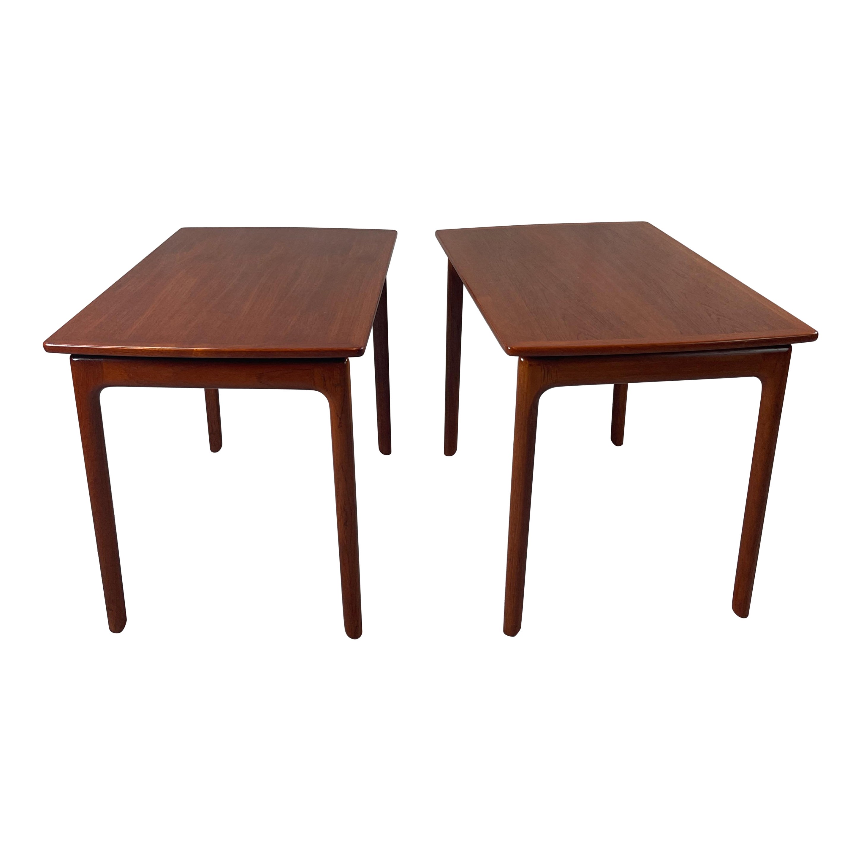 Ole Wanscher Pair of Teak Side Tables For Sale at 1stDibs