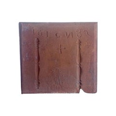 Plaque de cheminée ancienne, FA-1073