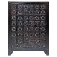Antique Late 19th Century Chinese Medicine Cabinet