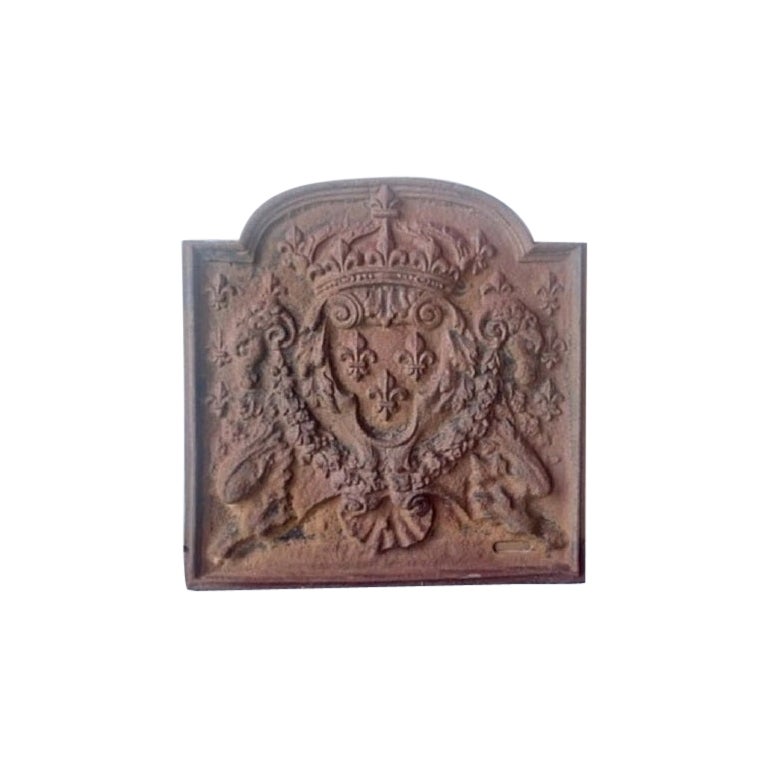 Antique Arched Fireback, FA-0076 For Sale