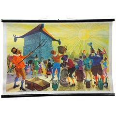 Schildbuerger Catch the Sunlight Vintage Mural Fairy Tale Rollable Wall Chart