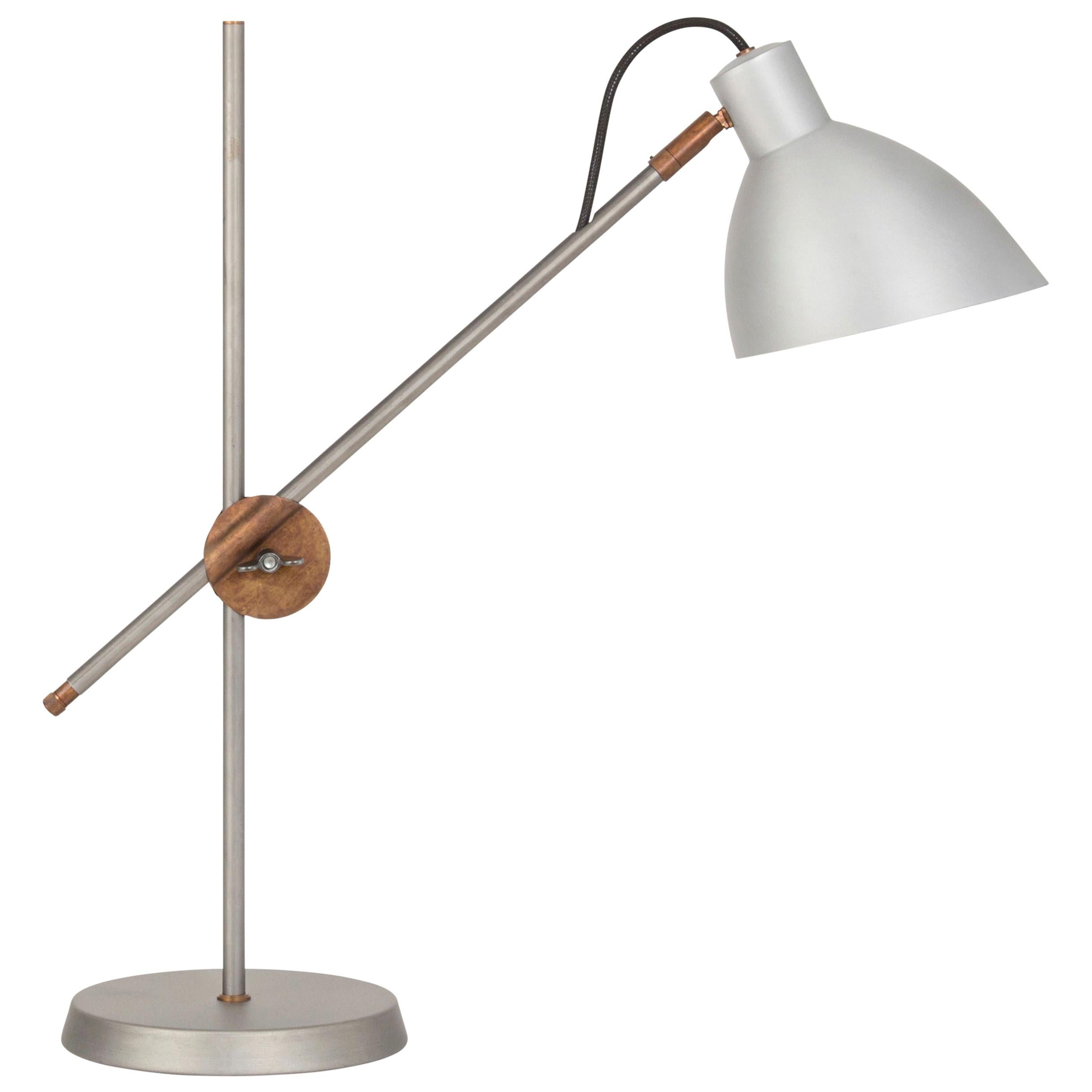 Konsthantverk Iron Table Lamp Kh#1 For Sale