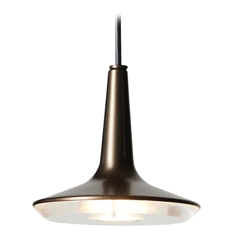 Francesco Rota Suspension Lamp 'Kin' 478 Bronze by Oluce For Sale