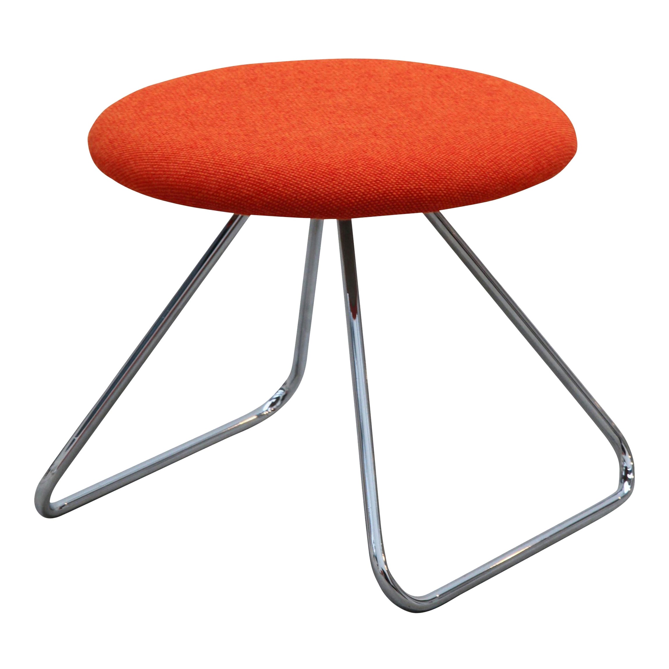 Nanna Ditzel & Jørgen Ditzel, Red Dennie Stool by One Collection For Sale