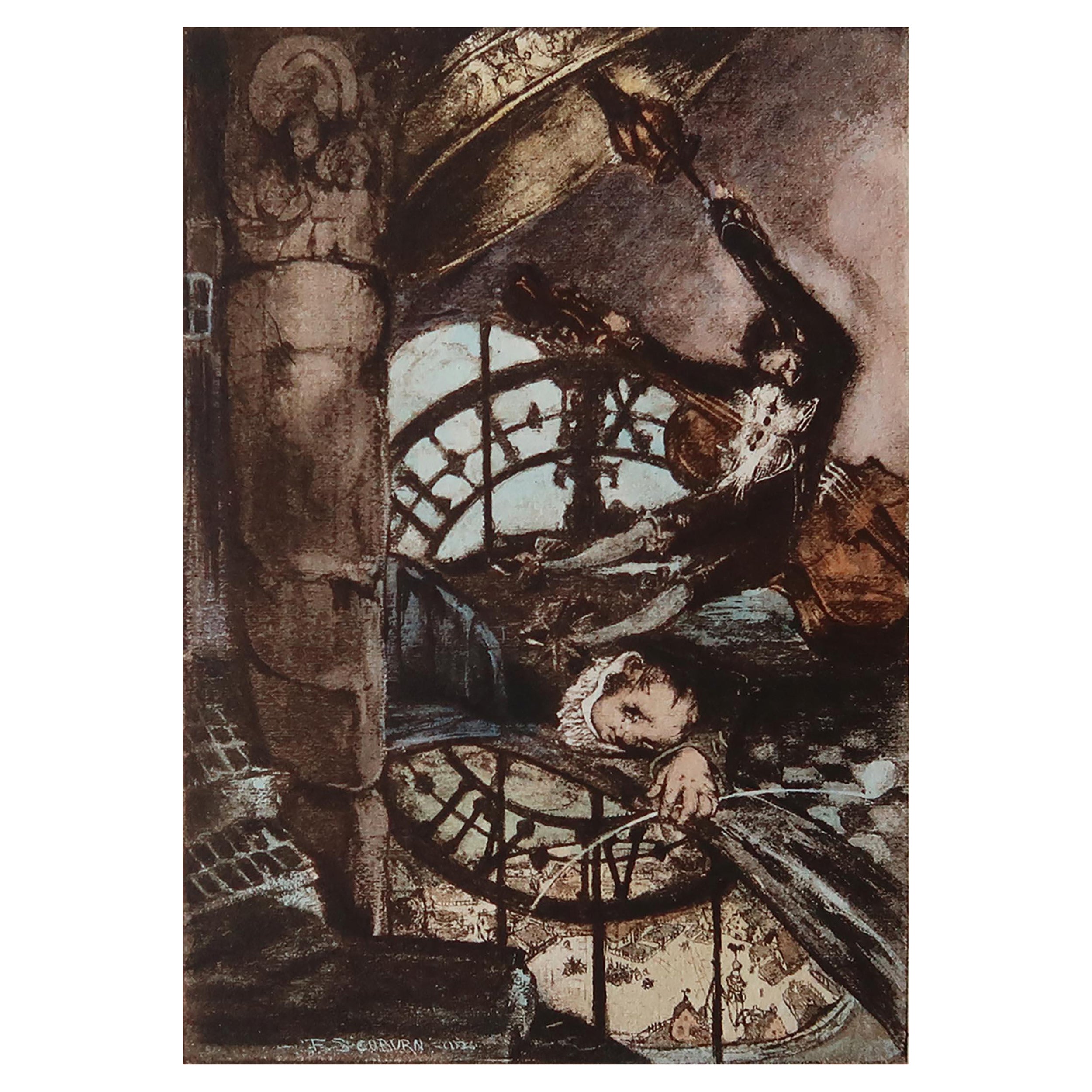 Original Limited Edition Print by Frederick S.Coburn-Devil In The Belfry, 1902 For Sale