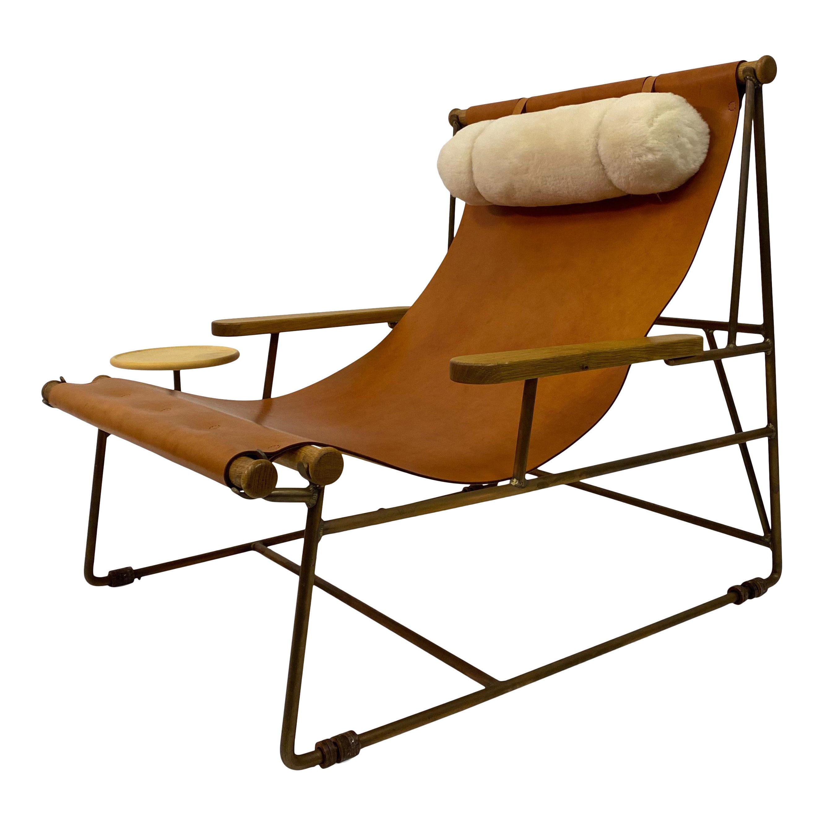 Leather Deck Lounge Chair by Tyler Hays for BDDW