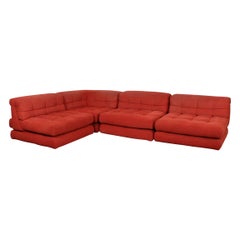 First Edition Mah Jong Sofa in Red by Roche Bobois, 1970s