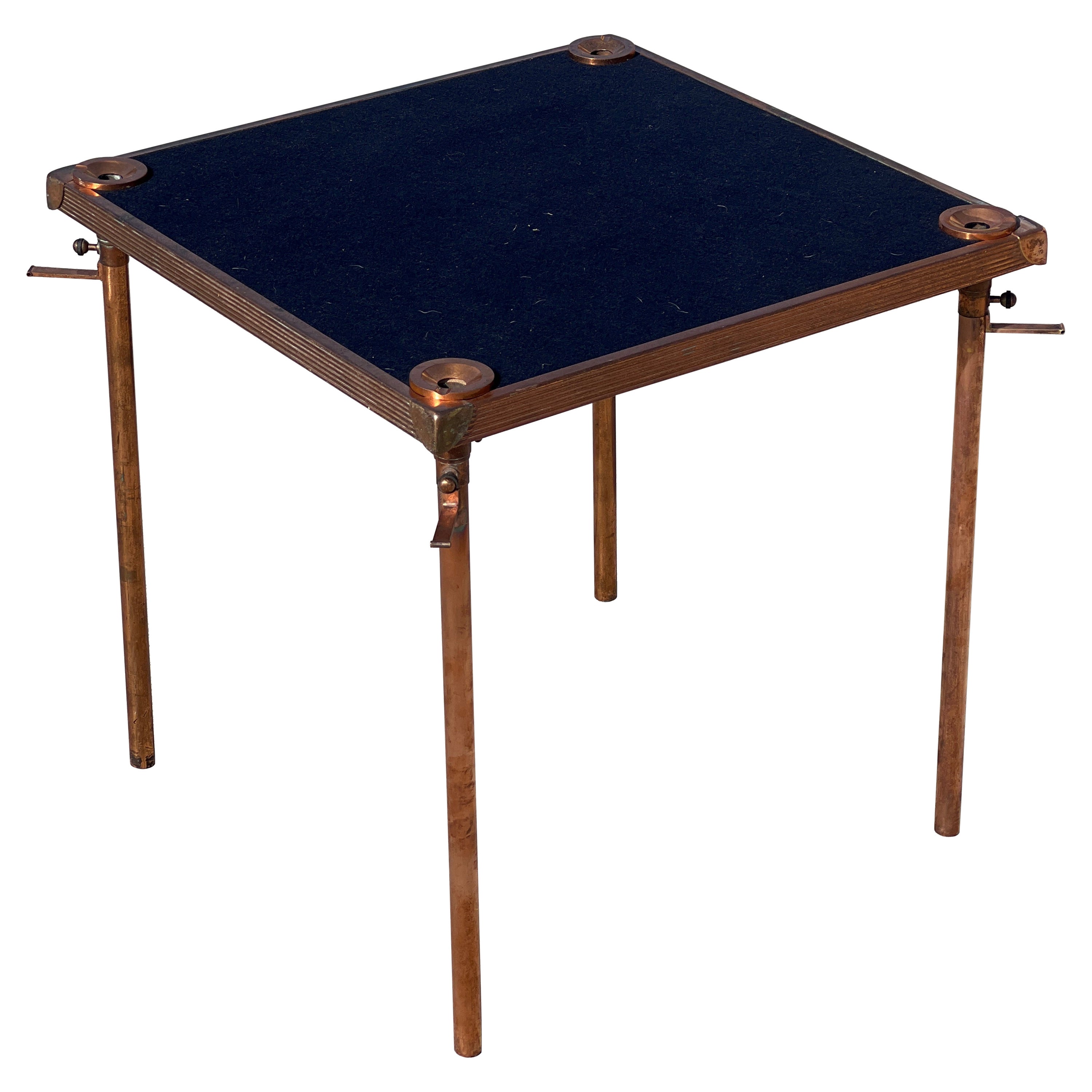 Folding Game Table Attributed to Jean Boris Lacroix, 1950