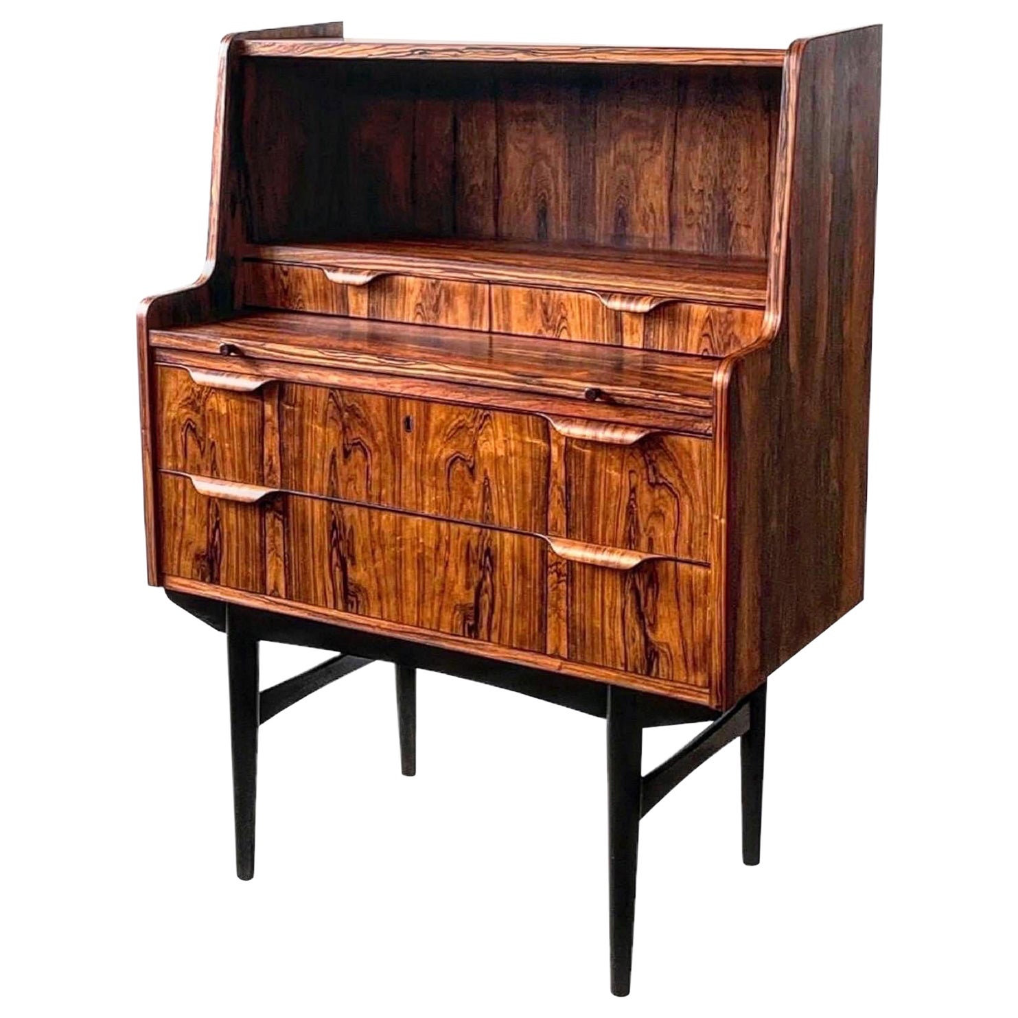 Danish Cabinetmaker Rosewood Secretary