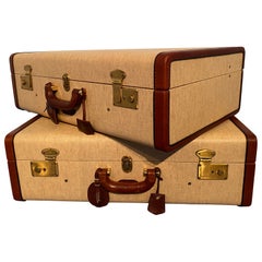 Italian Mid-Century Moder Luggages or Suitcases Mèlange Color, Set of Two, 1960