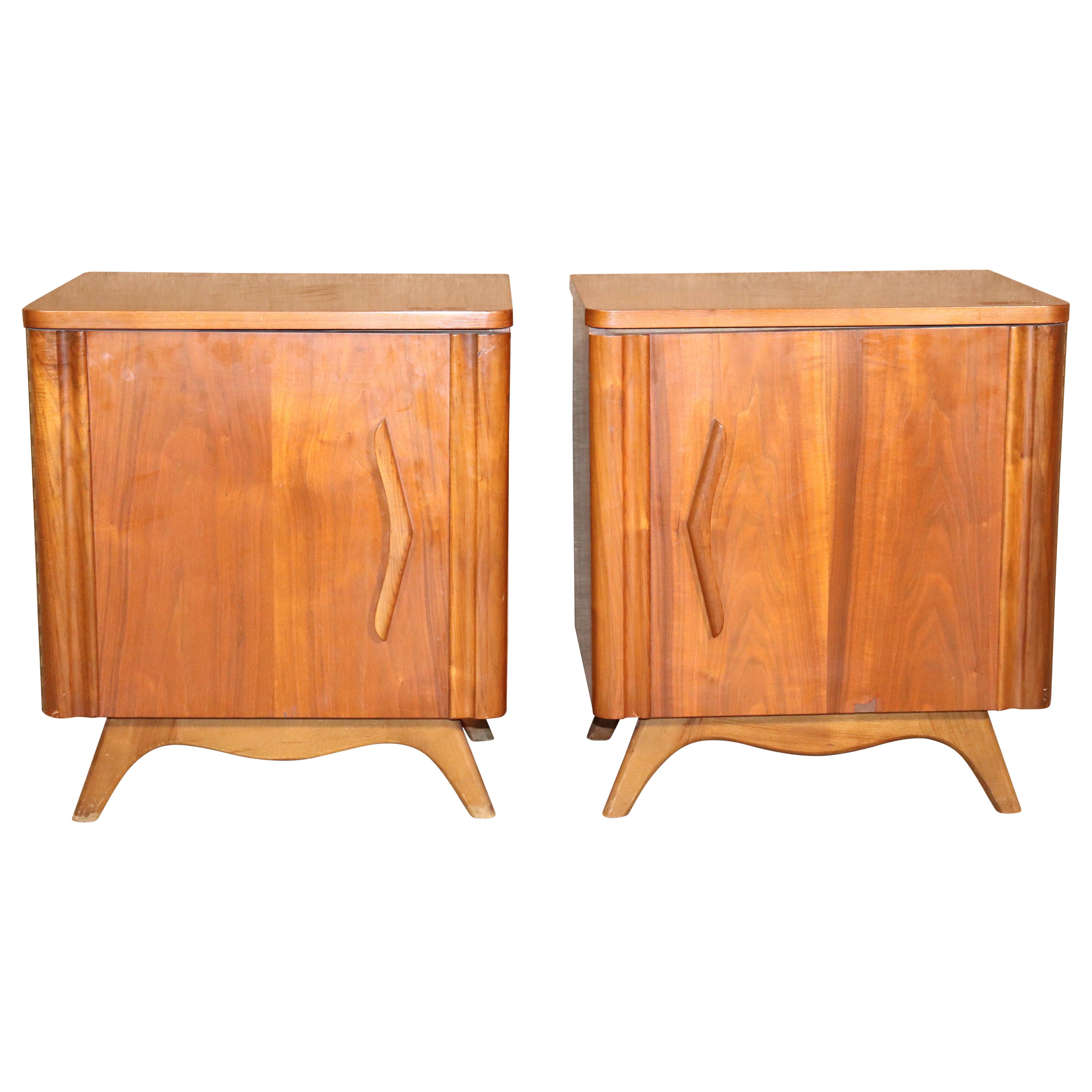 MidCentury Rustic Fjord Farmhouse Nightstand Bedside Tables Hans