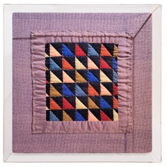 1920's Mini Pieced Pieced Delectable Mountains Doll Quilt