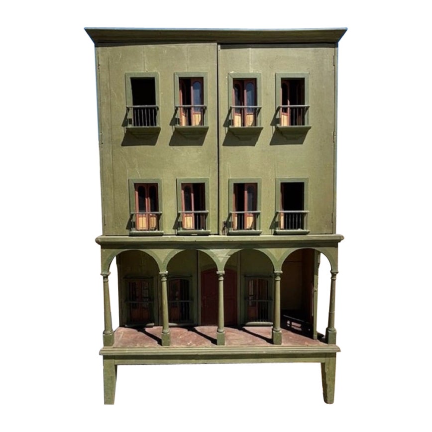 Antique Green Doll House at 1stDibs
