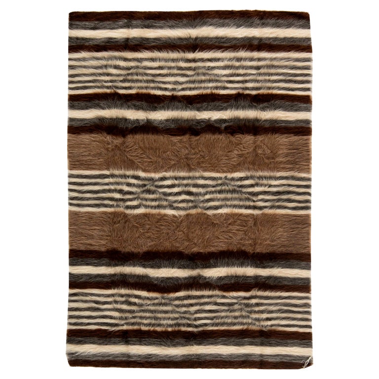 Short Hair Rug Taurus Collection Modern Striped Goat Hair Rug by Doris Leslie Blau For ...