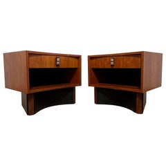 Pair of RS Associates Mid-Century Teak Nightstands