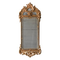 Exceptional and Rare 18th Century Swedish Rococo Mirror