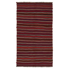 Vintage Persian Kilim Rug in Red, White, and Blue Stripes by Rug & Kilim