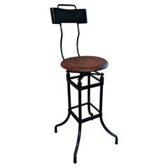 Vintage Industrial Swivel Bar Stool