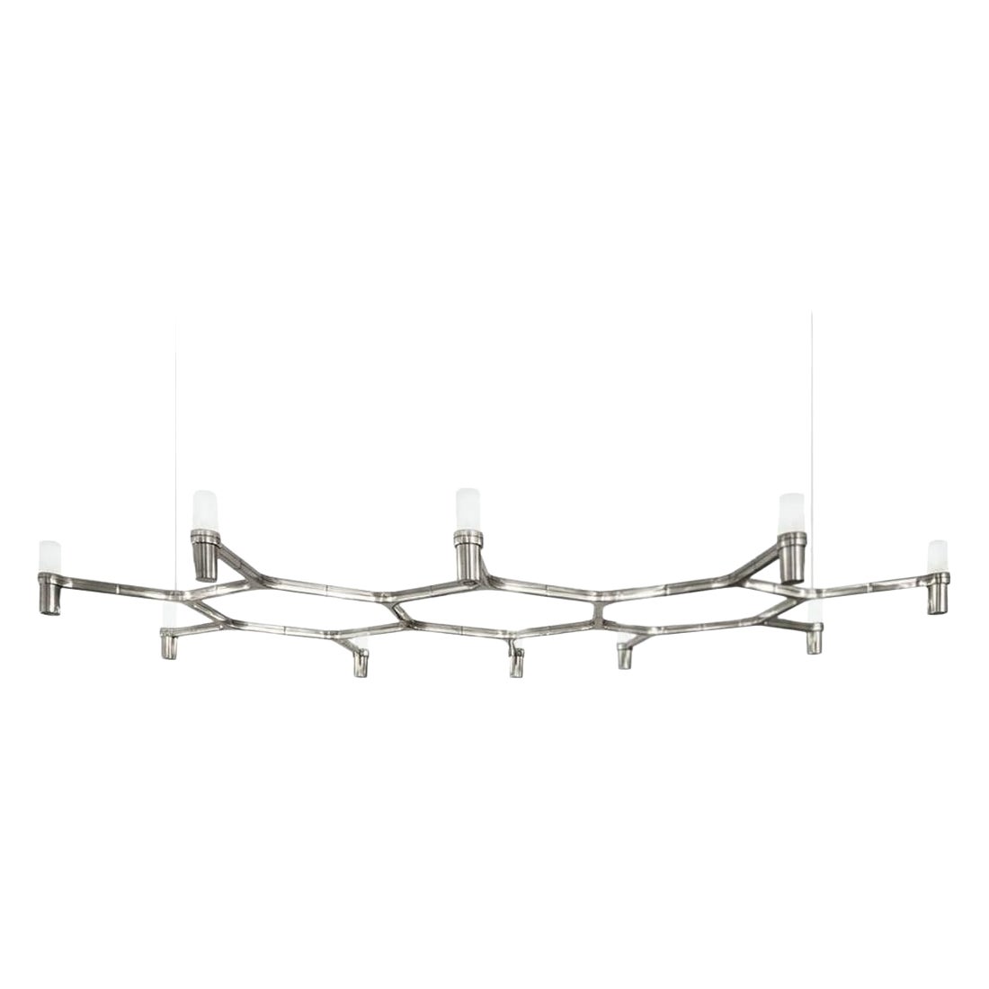 Markus Jehs, Jürgen Laub Lustre ''Crown Plana'' en aluminium poli pour Nemo