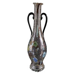 Fratelli Toso - Early Venetian Crystal Millefiori Decanter - Italy - C.1950's