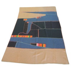 Retro Colorful Patchwork Throw or Blanket