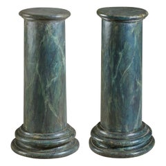 Pair of Classic Painted Pedestals