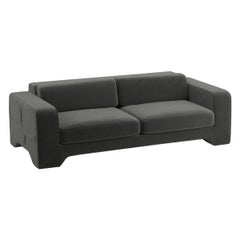 Popus Editions Giovanna 2.5 Seater Sofa in Dark Brown Como Velvet Upholstery