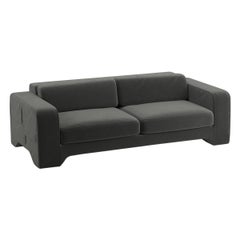 Popus Editions Giovanna 2,5 Seater-Sofa mit Khaki Como-Samtpolsterung