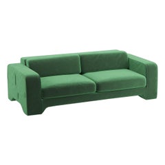 Popus Editions Giovanna 2.5 Seater Sofa in Green '771727' Como Velvet Upholstery