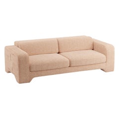 Popus Editions Giovanna 2,5 Seater-Sofa mit nackter Antwerpener Leinenpolsterung