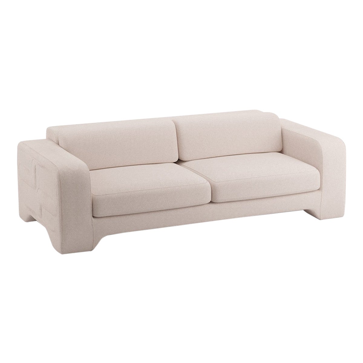 Popus Editions Giovanna 2.5 Seater Sofa in Natural Cork Linen Upholstery For Sale