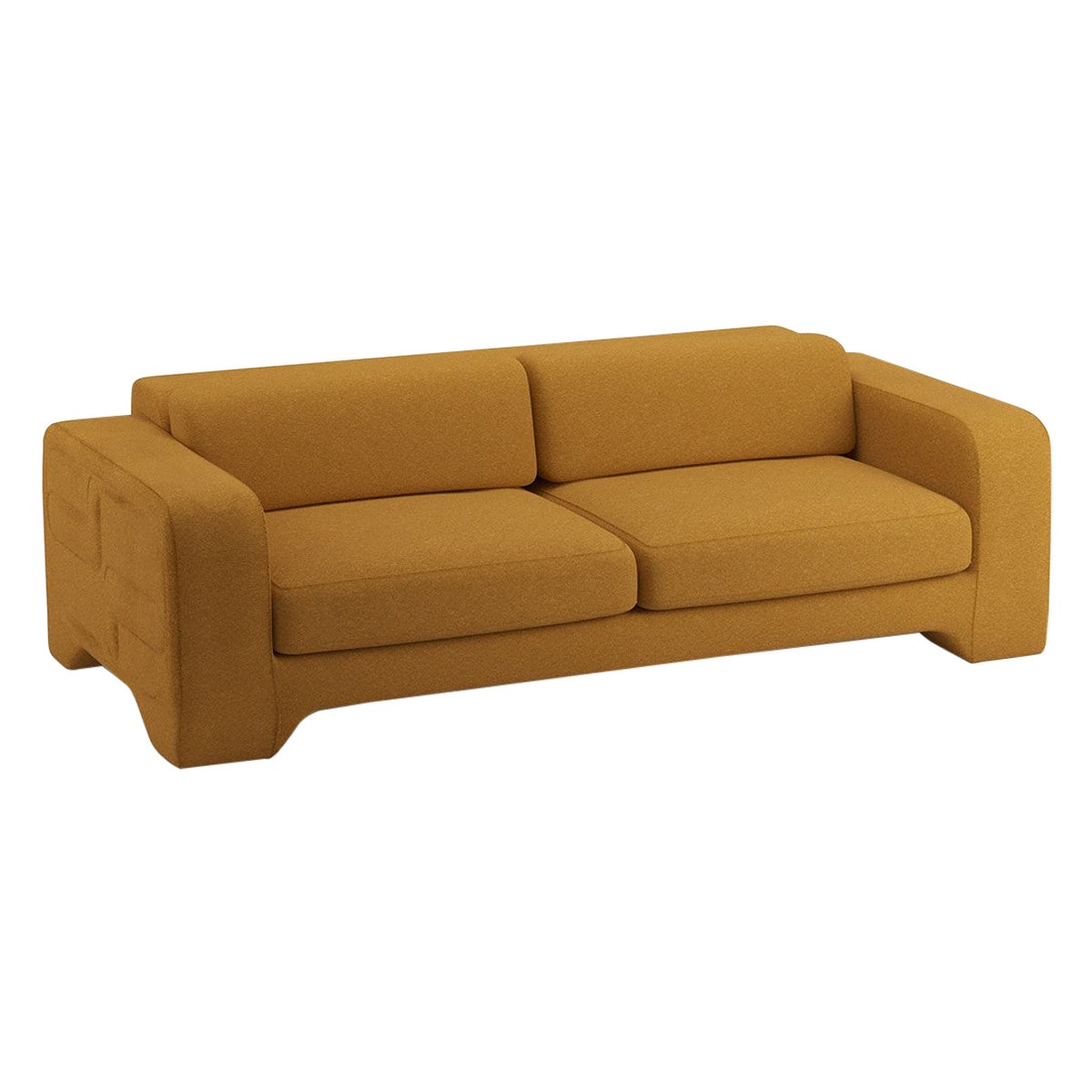 Popus Editions Giovanna 2.5 Seater Sofa in Curry Cork Linen Upholstery For Sale