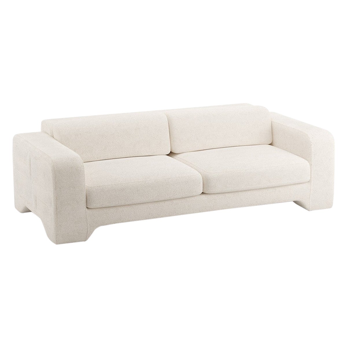 Popus Editions Giovanna 2.5 Seater Sofa in EggShell OffWhite Malmoe Terry Fabric For Sale