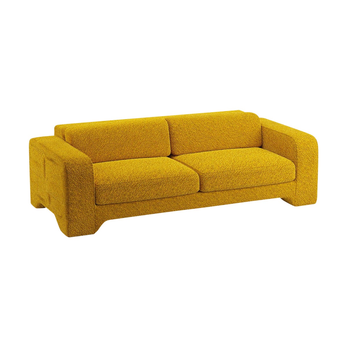 Popus Editions Giovanna 2.5 Seater Sofa in Amber Athena Loop Yarn Fabric For Sale